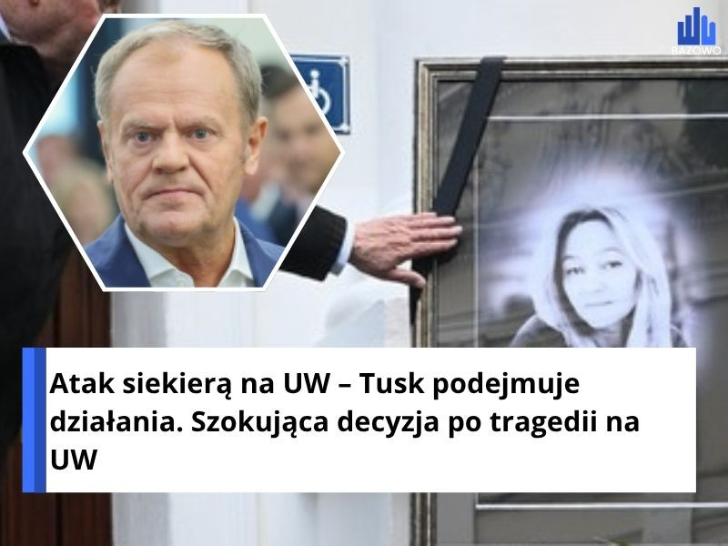 Atak siekierą na UW – Tusk podejmuje działania. Szokująca decyzja po tragedii na UW